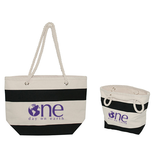 Cotton Resort Tote with Rope Handle