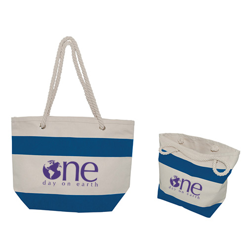 Cotton Resort Tote with Rope Handle