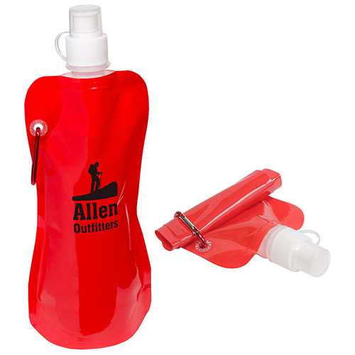 Foldable Water Bottle With Carabiner