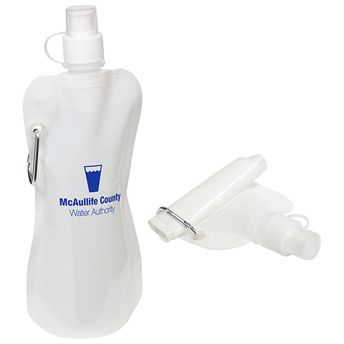Foldable Water Bottle With Carabiner