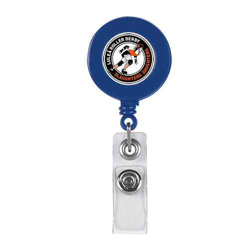 Retractable Badge Holder With Laminated Label