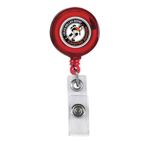 Retractable Badge Holder With Laminated Label