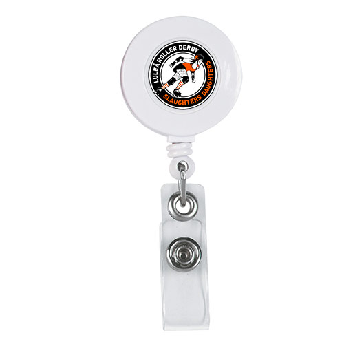 Retractable Badge Holder With Laminated Label