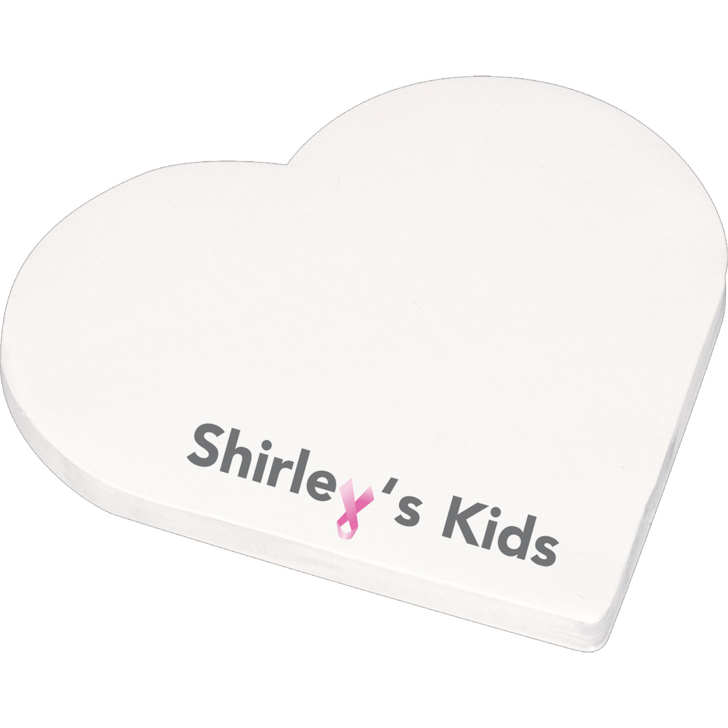 Die Cut Adhesive Notepad - Heart